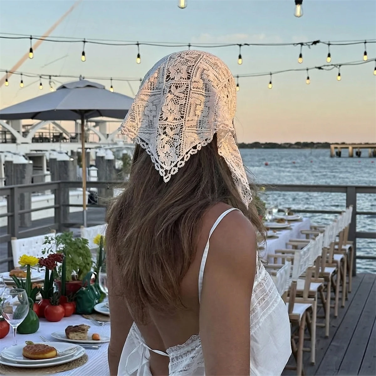 Women Tassel Wrap Shawl Flower Lace Scarves Lady Fashion Wedding Headscarves Female Spring Summer Photo Props Accessories 2026