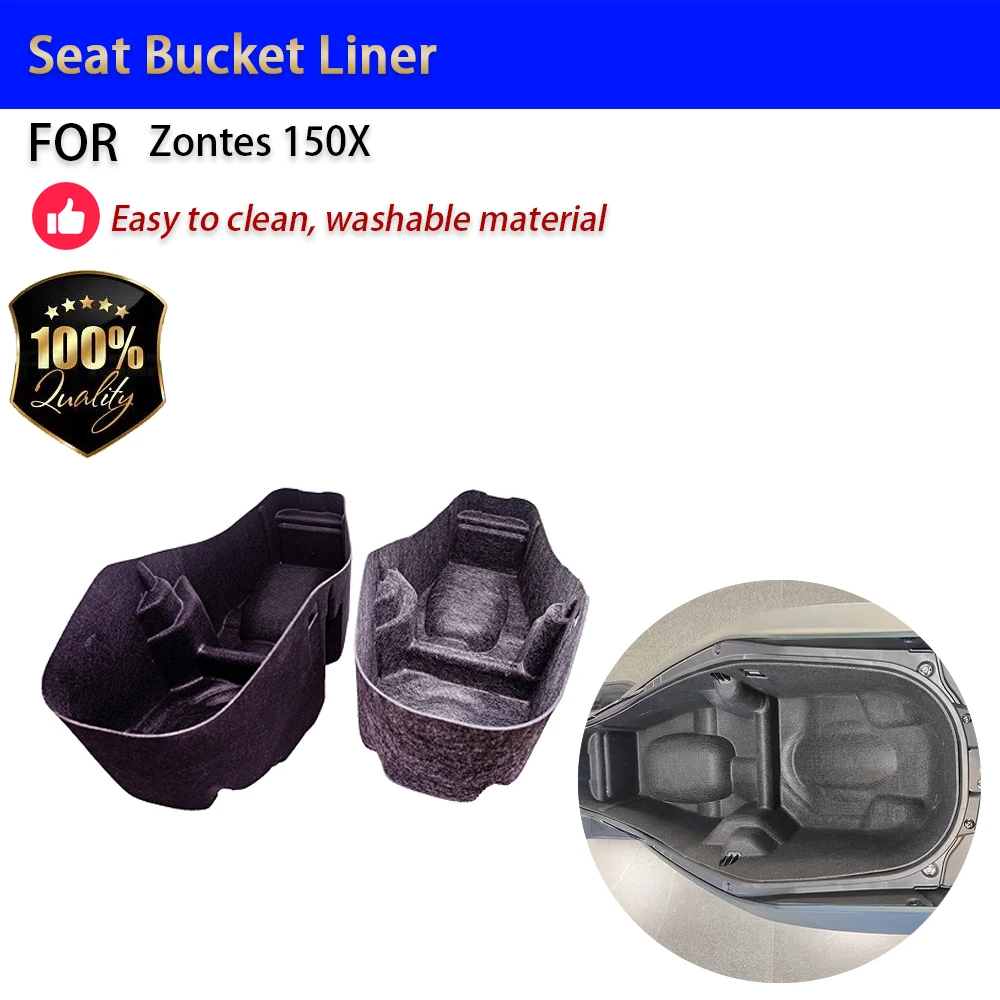 For Zontes 150X Seat Bucket Liner Felt Material Scratch-Proof Anti-Slip Storage Mat Accesorios Moto Accessori Moto
