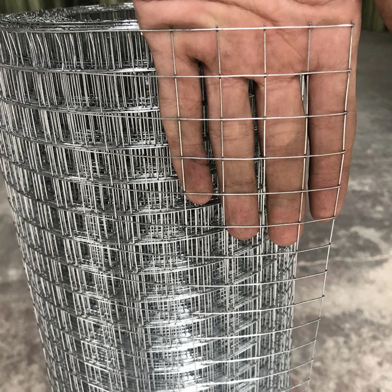 1 Roll Hot Dip Galvanized Wire Breeding Small Hole Welding Chicken Rabbit Cage Mesh Fence Anti Rat and Snake