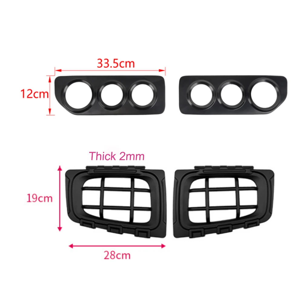 Car Tail Light Cover Front Fog Light Lamp Guards Decoration Cover Trim for Suzuki Jimny JB64 JB74 2019-2023 Exterior Accessories