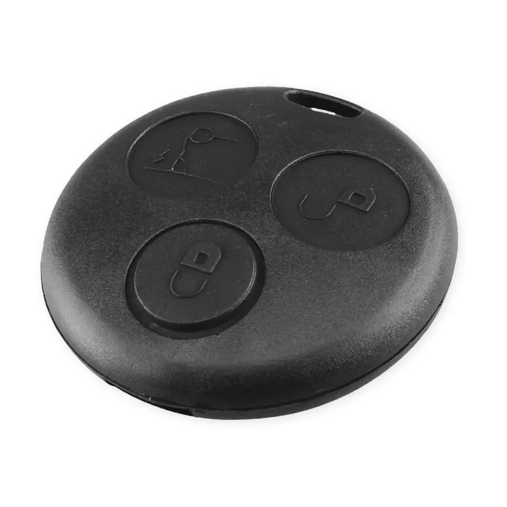 KEYYOU 1PCS Without Blade For Mercedes for Benz Smart Fortwo Key Shell 3 Buttons Remote Car Key Case Cover