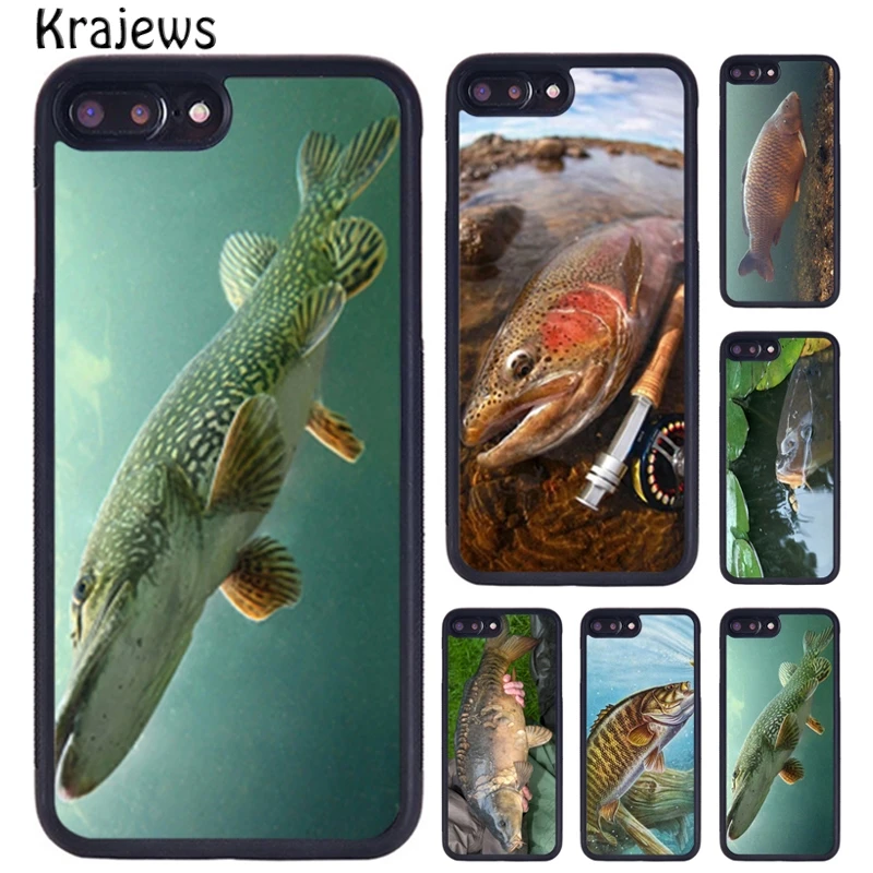 Krajews CARP FISHING Phone Case For iPhone 16 15 14 X XR XS 11 12 mini 13 Pro MAX Plus cover shell coque