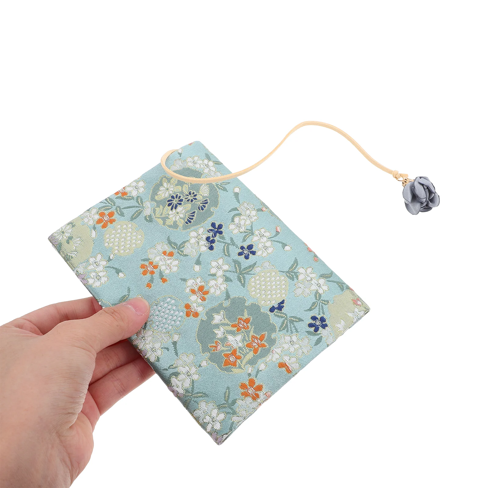 Handmade Cloth Book Cover Sleeves Fabric Decoration Floral Protector Notebook Protection Flower