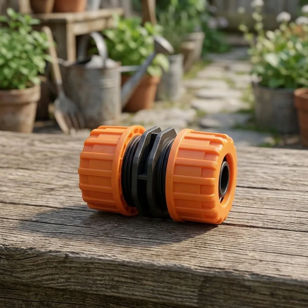 All Weather Hose Repair Set Repair Kit Hosepipe Joiner Set Orange for Quick Connect Extender 1 2 Inch Standard Fit