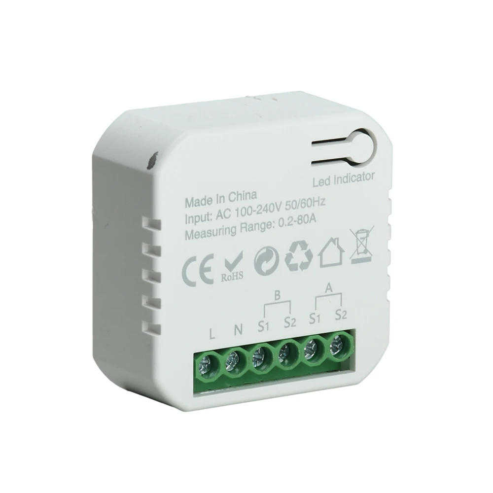 80A Tuya WiFi Bidirektionaler Energiezähler Solar-PV-Generations- und Verbrauchsmonitor mit Stromwandler für Smart Home Energiemanagement – Detail 16
