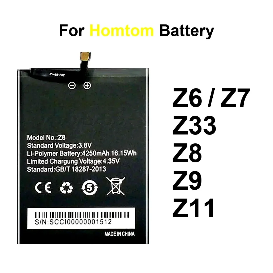 

Аккумулятор мобильного телефона с быстрой зарядкой 3000-10000 мАч для Homtom Zji Zoji Z11 Z33 Z6 Z7 Z8 Z9 5.0 Pro