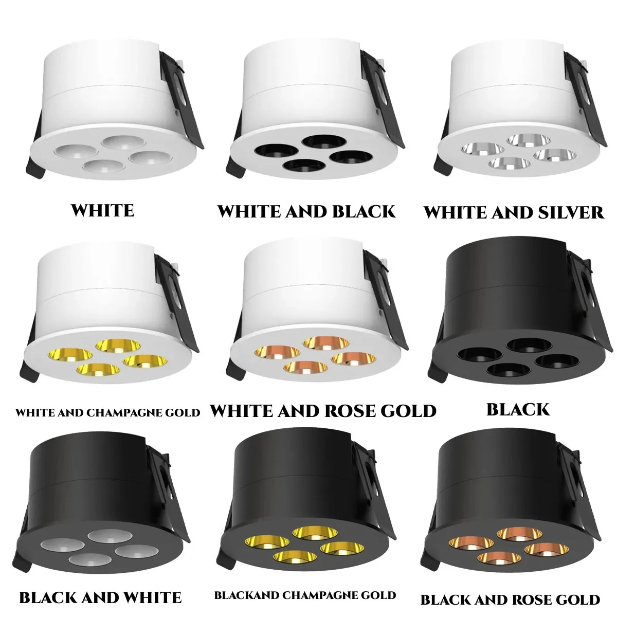 Dimmable Anti Glare Recessed  Umbedded LED Ceiling Light Living 8W 12W 14W 21W AC 85-265V Room Downlight Spotlight