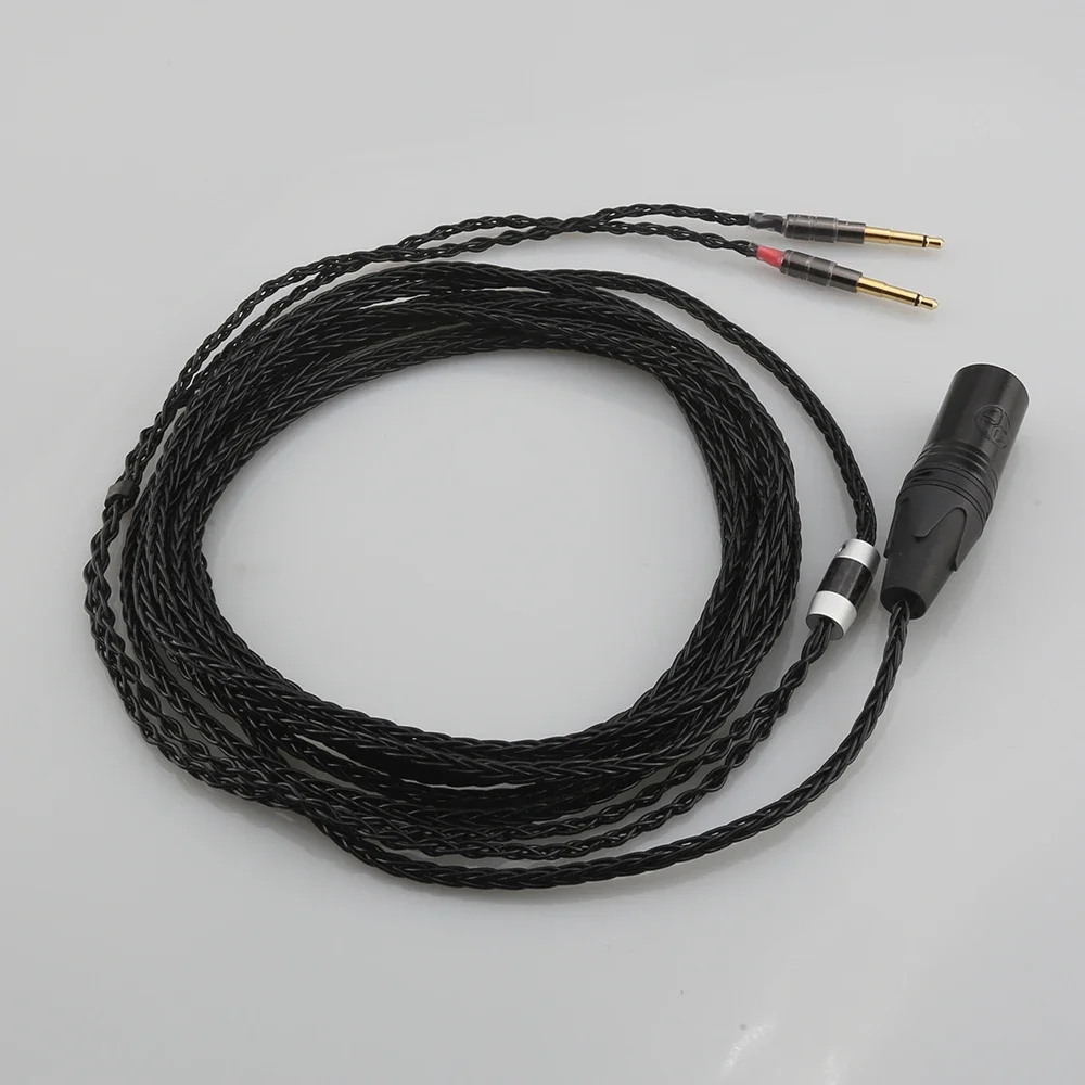 Alta qualidade 4 pinos xlr balanceado occ banhado a prata cabo de fone de ouvido para mede99 clássicos 99neo neo encore
