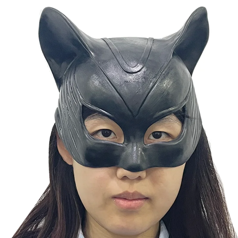 New Fun Supplies Mask Party Performance Props Bunny Girl Headgear Halloween Catwoman Half Face Latex Mask