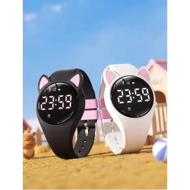 น่ารักฟิตเนส Non-Bluetooth ALARM กิจกรรม Tracker เด็กดิจิตอลนาฬิกา Relojes Digitales Para Ninos