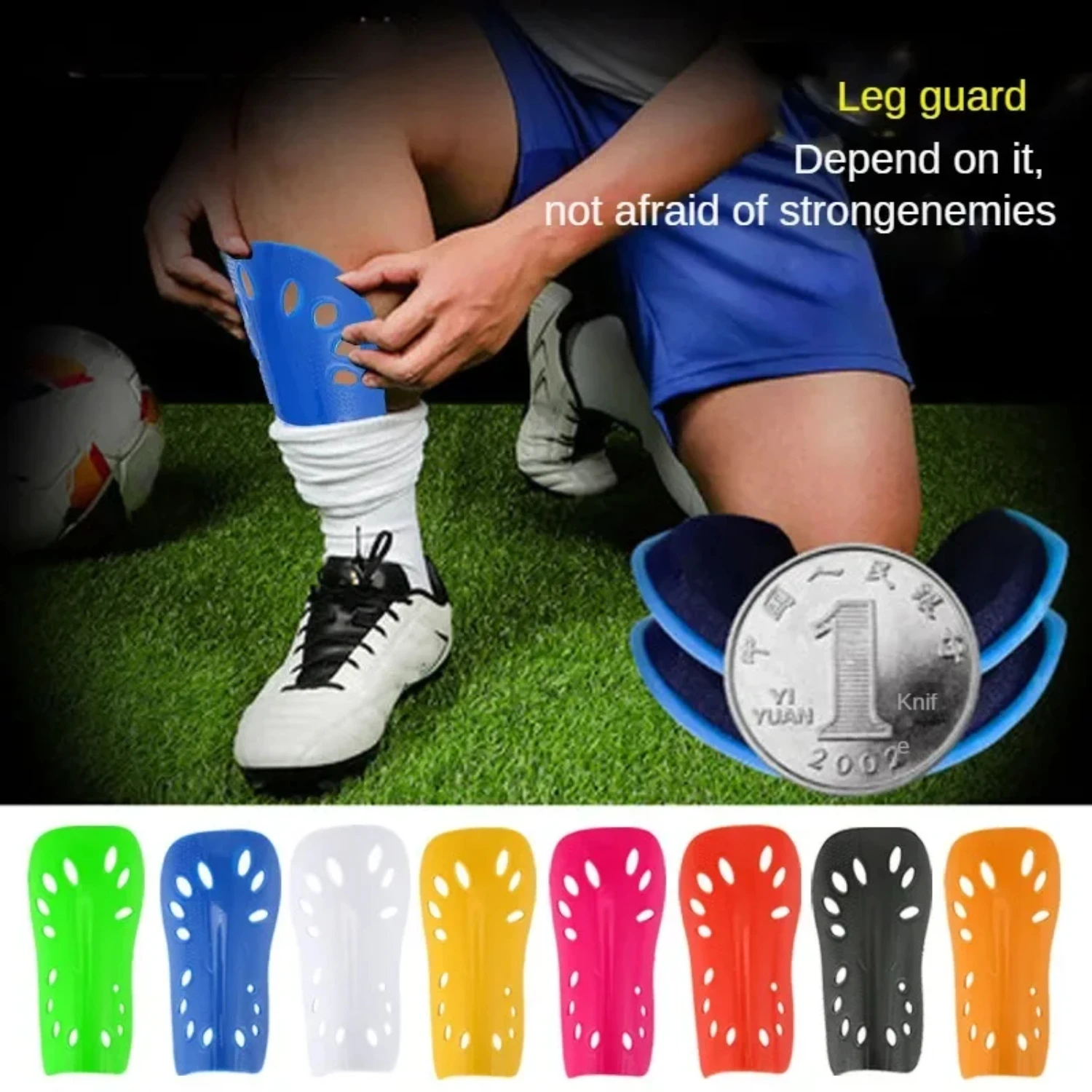 SXHWC Football Shields Soccer Shin Guards Kits  Man 1-5pair  Protective Gear Breathable Plastic Safety Shin Pads