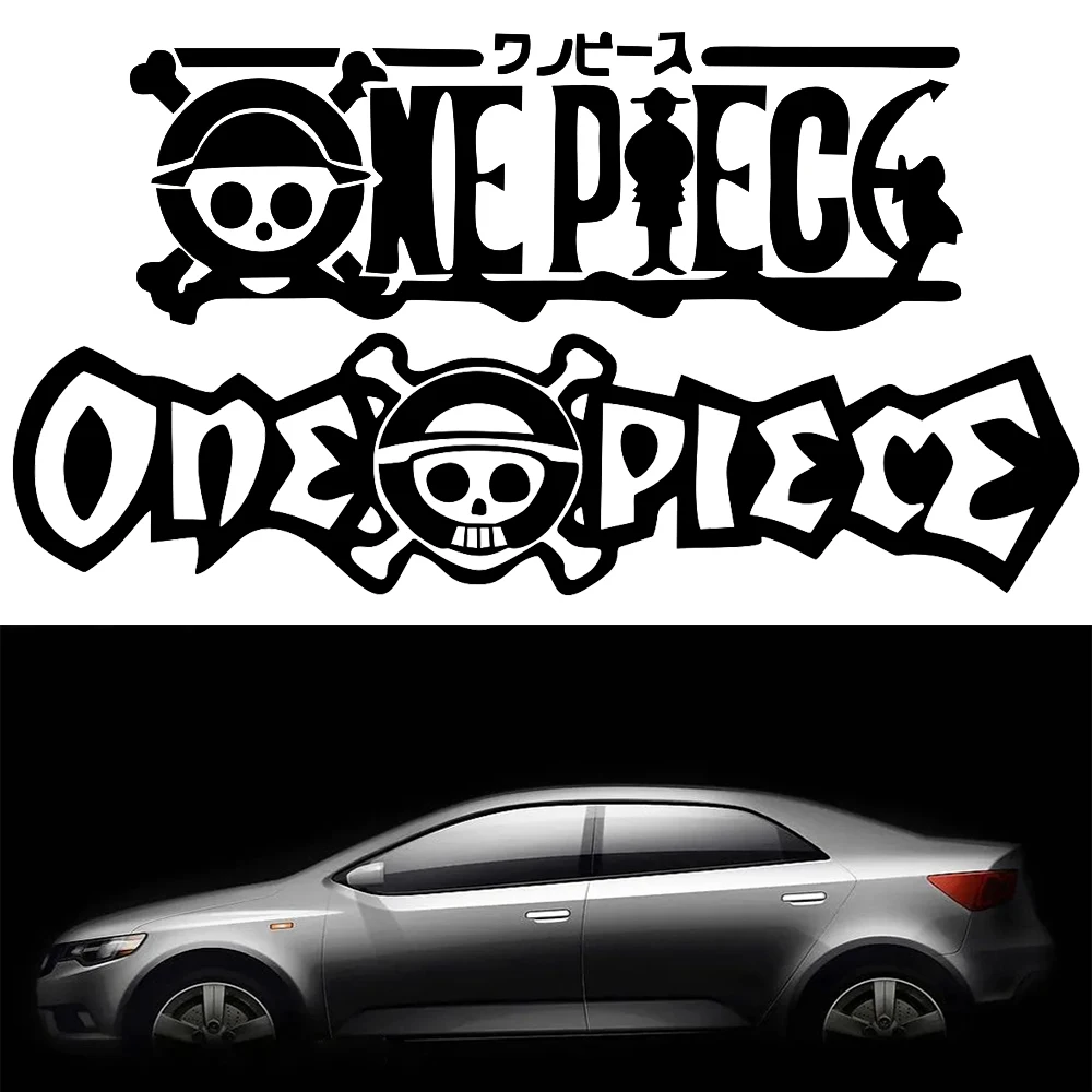 One Piece Split Car Stickers Vinyl Decal Waterproof Die Cut for Car Door Window Bumper Laptop Anime Custom Decor