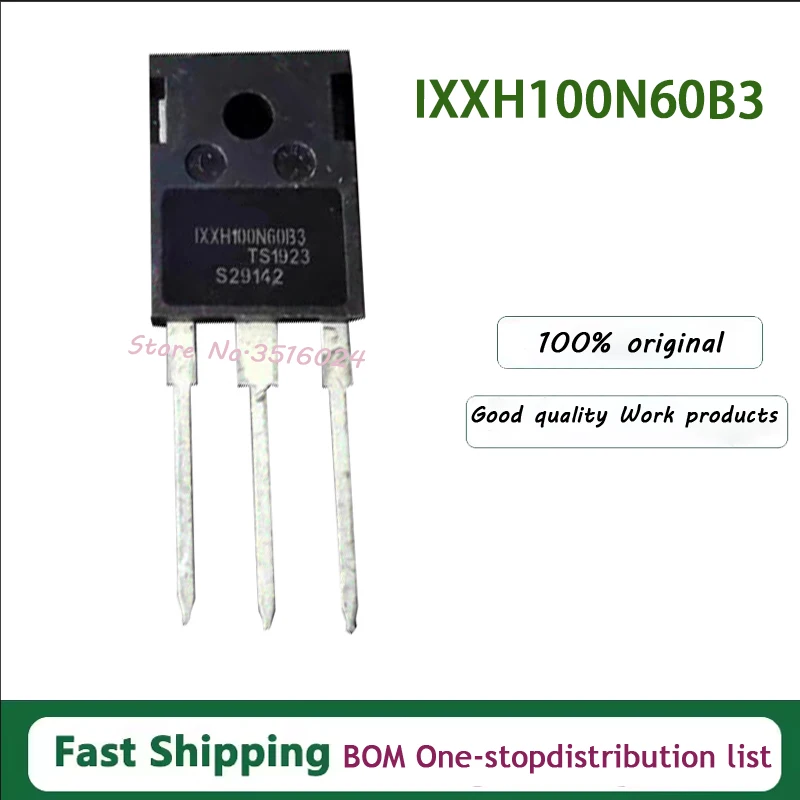 

10PCS/lot IXXH100N60B3 TO-247 600V 100A 100% NEW