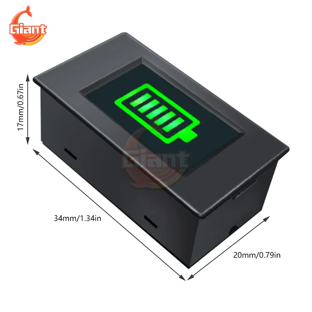 LEDディスプレイ付き電気テスター,リチウム電池付き電気テスター,高精度,DC12V-48V mAh,赤/緑