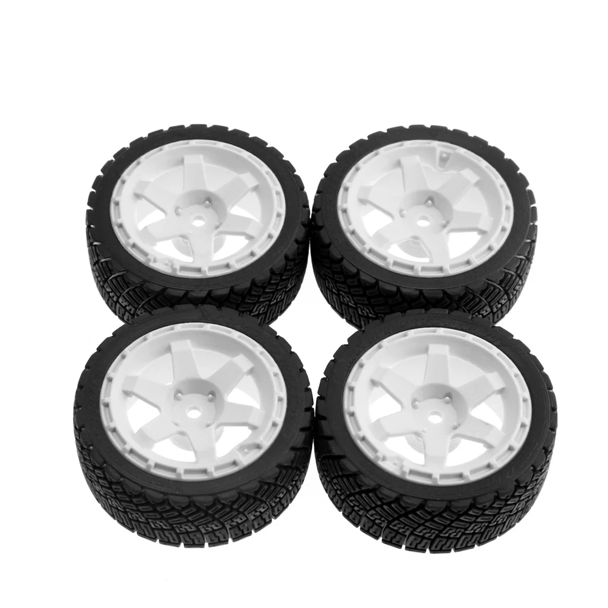 4 個 67 ミリメートルゴムタイヤホイールタイヤ 12 ミリメートル六角タミヤ TT02 XV01 ランチアデルタ W150 1/10 RC レーシングカーアップグレードパーツ