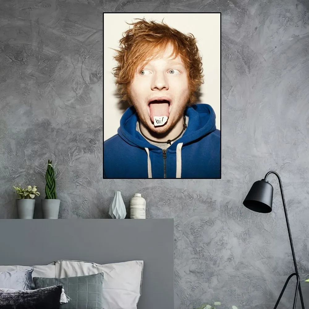 E-Ed S-Sheeran Hot Singer Poster Home Room Decor Aesthetic Art Wall Painting Stickers