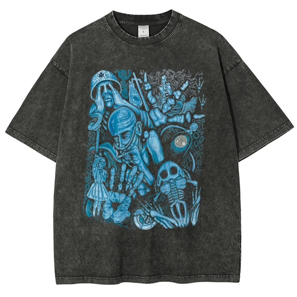 تيشيرتات صيفية بأكمام قصيرة للرجال والنساء من نمط على الوجهين The Legend of The Sword Style - Warriors ذات العلامات التجارية #4