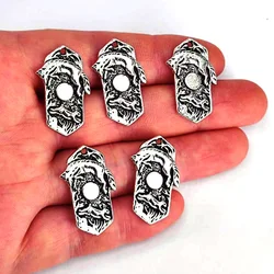 5pcs Rabbit Wolf Moon charm making jewelry findings for DIY earring necklace