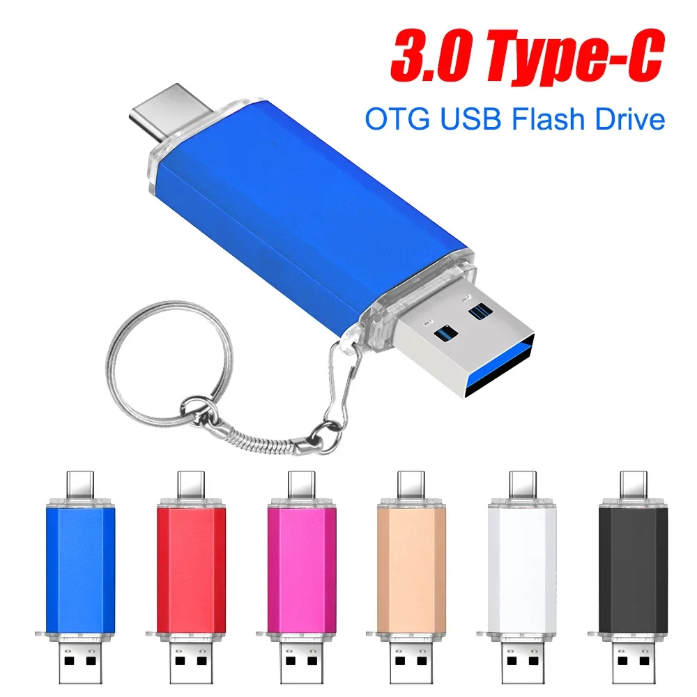 UBS 3.0 OTG USB Flash Drive 8GB Pen Drive 2 in 1 Type C & Micro USB Stick 3.0 Flash Drive 16GB 32GB 64GB 128GB Pendrive 256GB