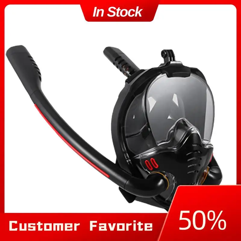 

Y28A Snorkeling Mask Double Tube Silicone Diving Mask Adult Swimming Mask Diving Goggles Underwater Breathing Mask