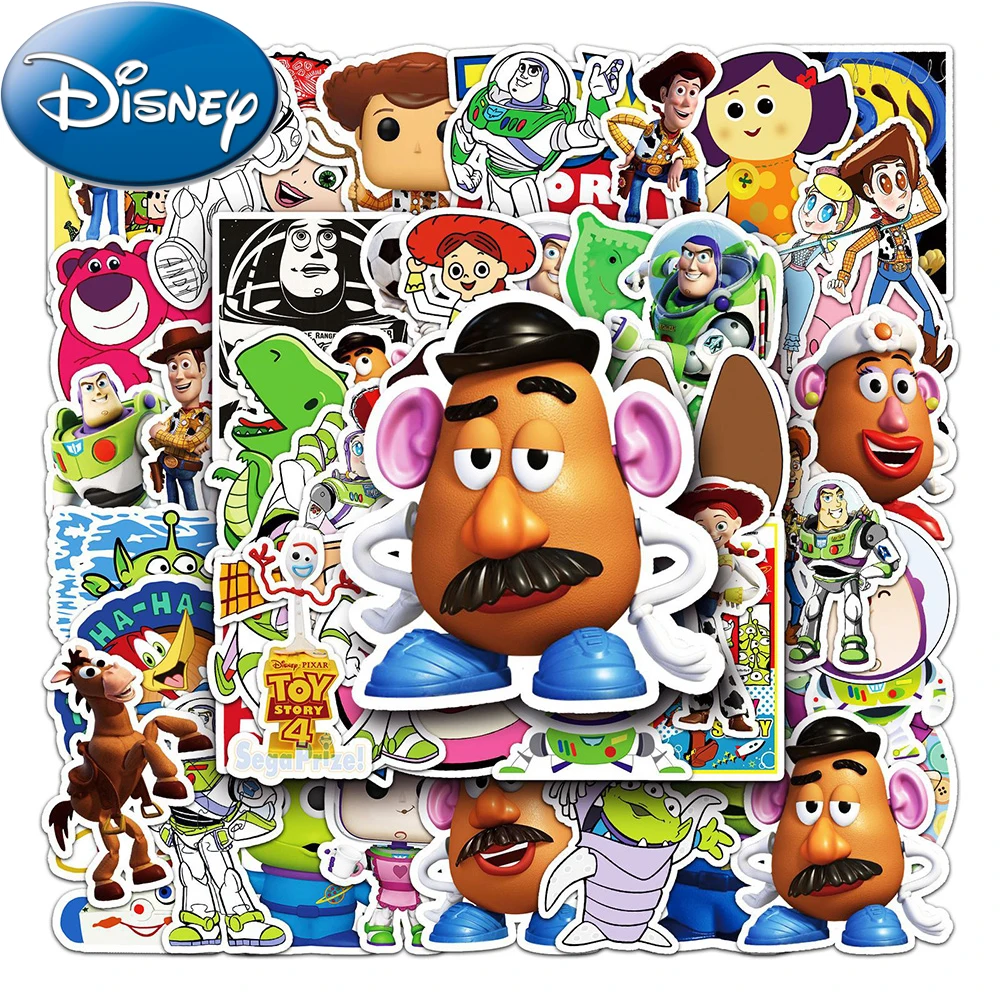 10/30/53pcs Cute Disney Cartoon Toy Story Stickers Funny Anime Graffiti Sticker Kids Toy Phone Guitar Luggage Waterproof Decals