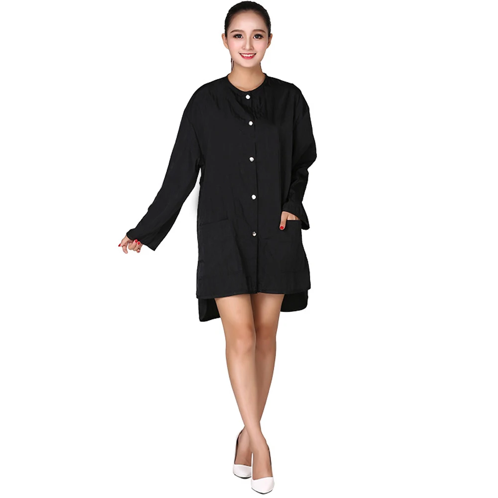 1pcs Professional Hairdressing Beauty SPA Gown Snap-fastener Robe Hair Capes Styling Barber Salon Hairdresser Wraps Cloth