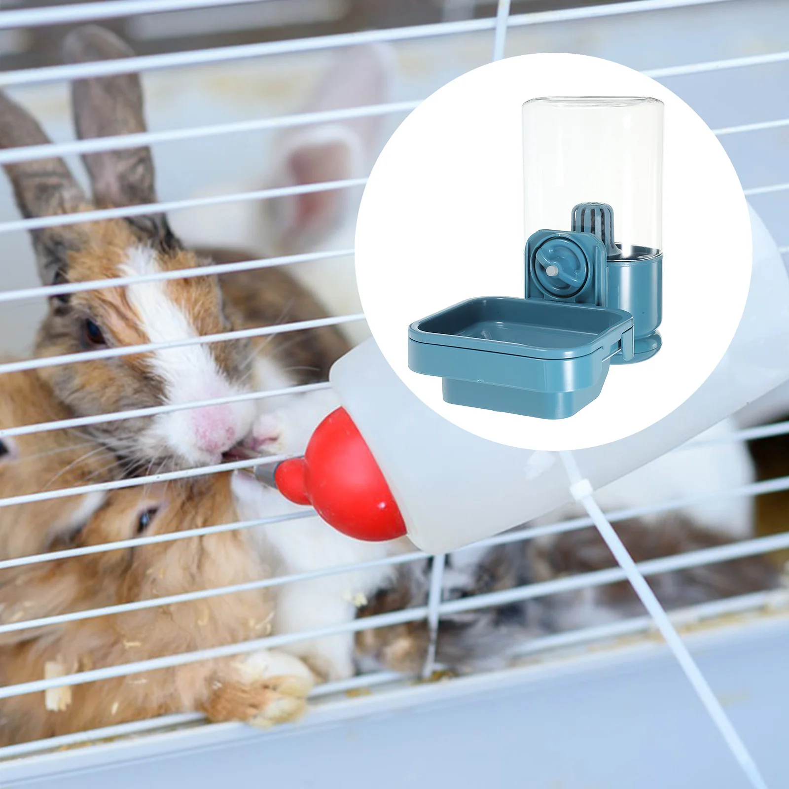 

Pet Water Bottle For Rabbits Hamsters Small Animals Automatic Hanging Feeder Portable Reusable Bunny Waterer Cage Accessory