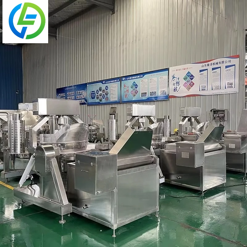 Customize Industrial Continuous Amber Walnut Sugar Coating Production Line Gas Heating Nuts Frying Caramelized Machine