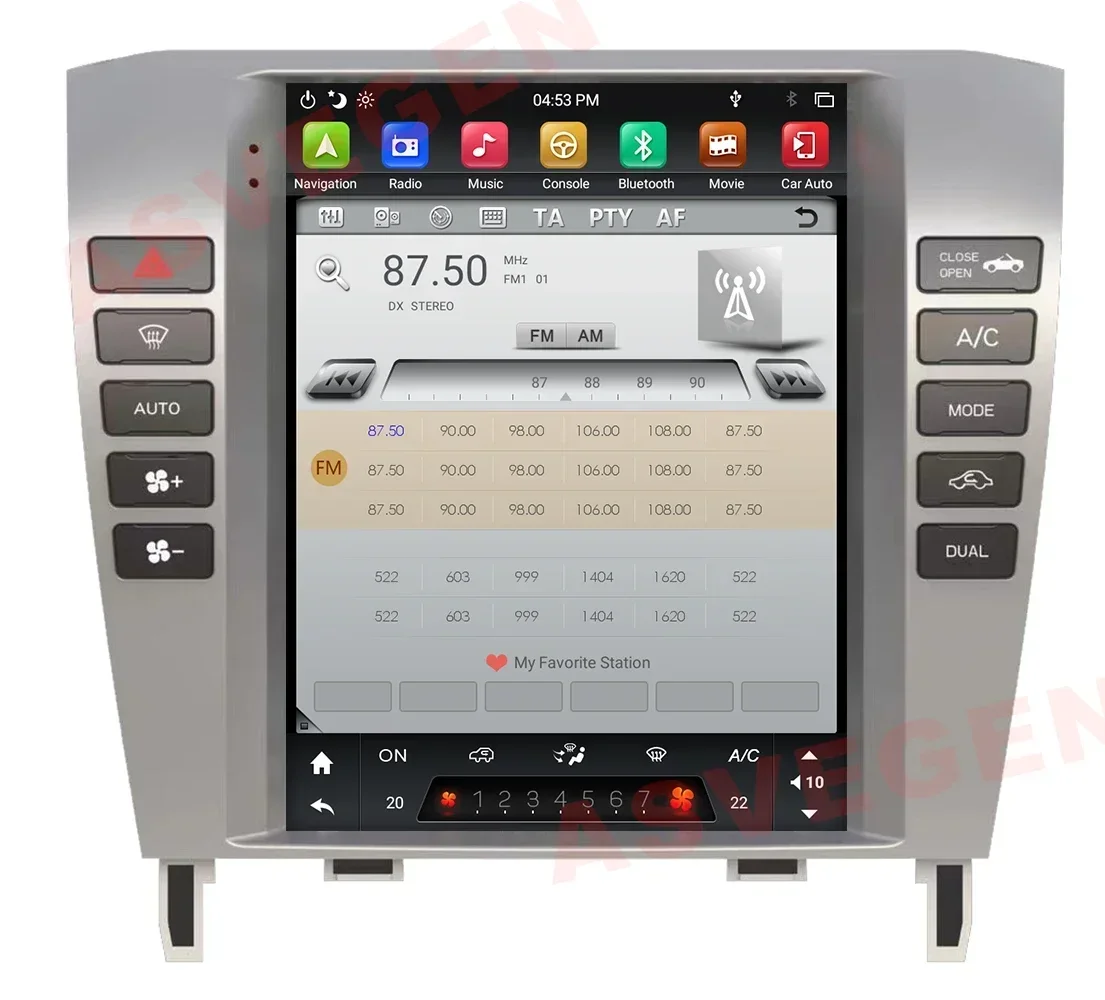 

New HotSale 10.4 Inch PX6 Android9.0 Car Radio Video DVD Player For SC430 With Car GPS Navigation With Carplay