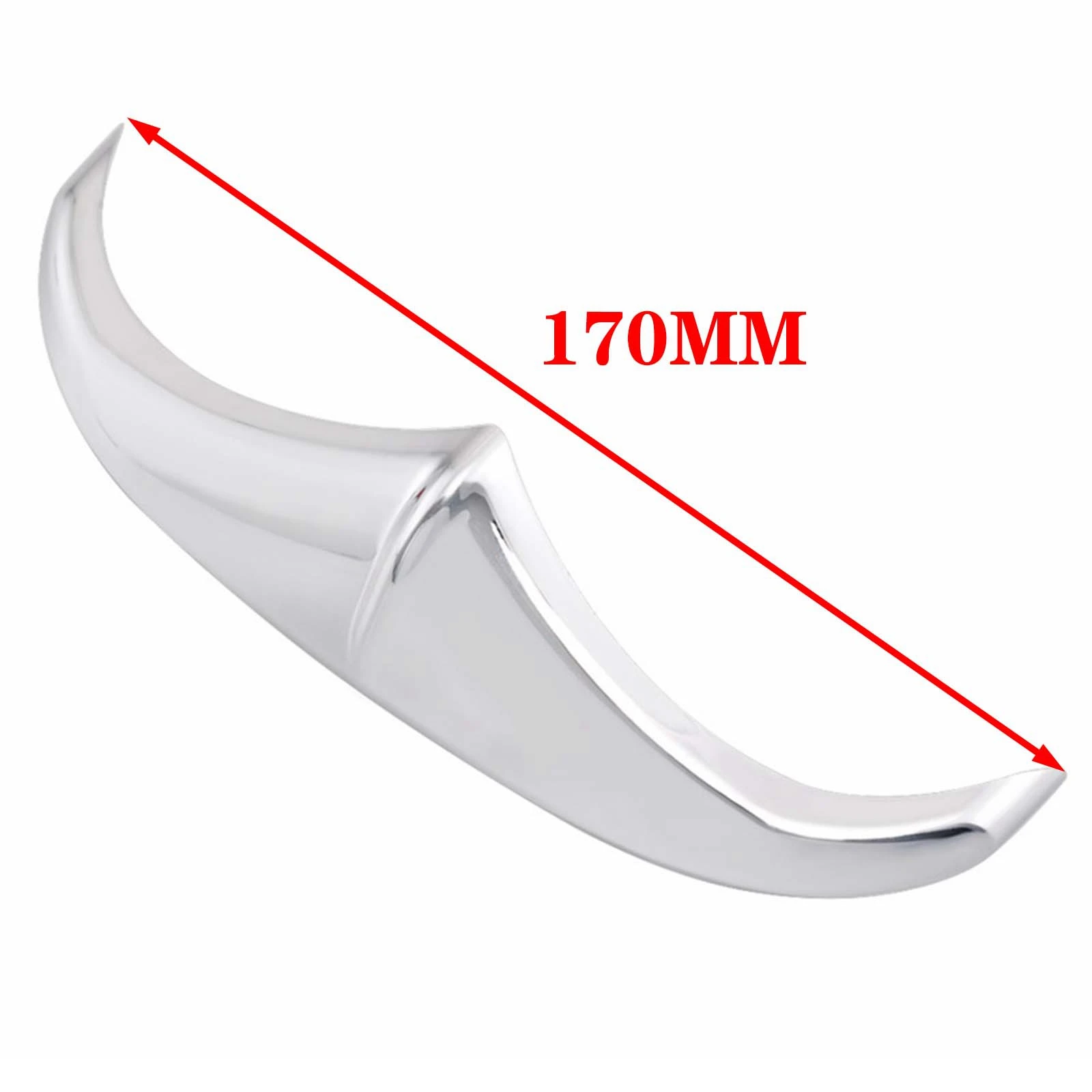 For Harley Dyna FLD : 2012–2016 Chrome Front Rear Fender Accent Leading Edge Tip Trim