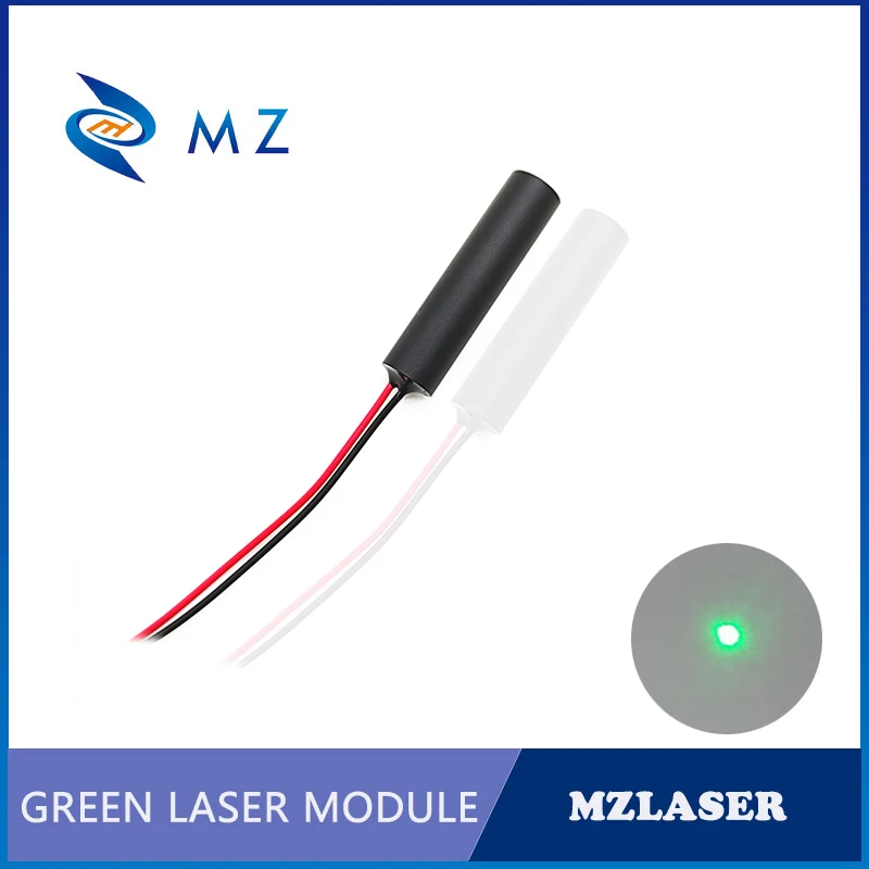 Modulo diodo laser punto verde vendita caldo compatto mini D8mm 515nm 5mw 3V lente in vetro macchina di livello industriale laser punto verde