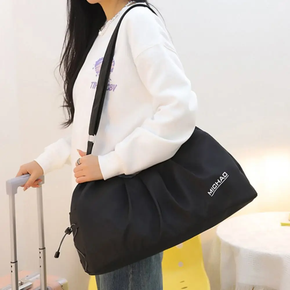 

Cusual Large Capacity Swimming Storage Bag Waterproof Crossbody Sports Fitness Bag Pure Color Adjustable Strap Duffle Bag Daily