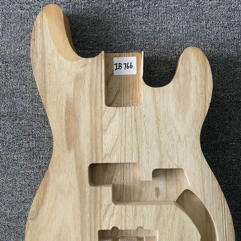 IB766 Solid ASH Wood Natural No Paints Unfinished PJB Bass Body Right Hand for Electric Bass Replace and DIY Custom Order