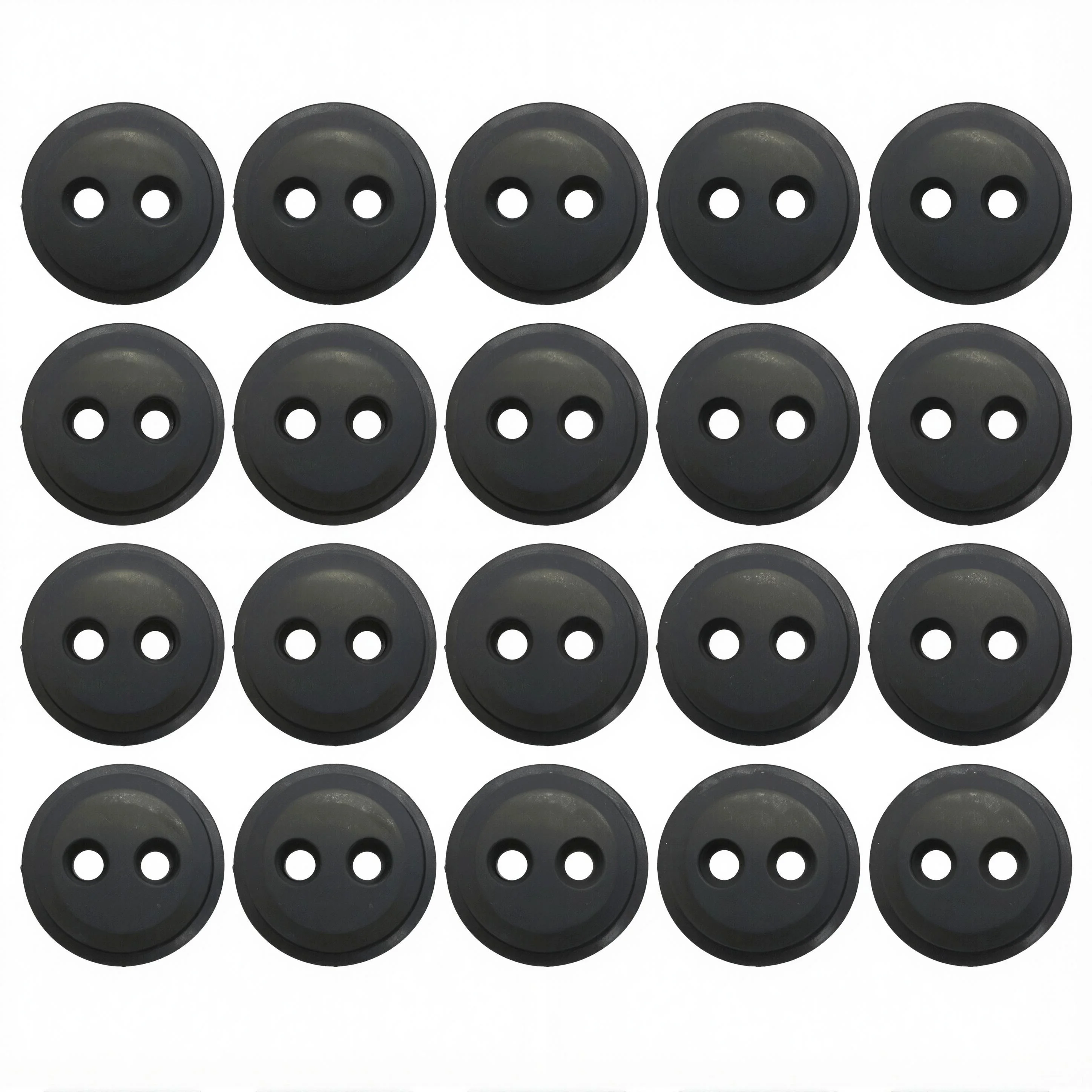 20pcs 2 Hole Fuel Gas 20mm Rubber Grommet For Stihl Husqvarna Homelite Chainsaw Trimmer Accessories Lawn Mower Spare Parts