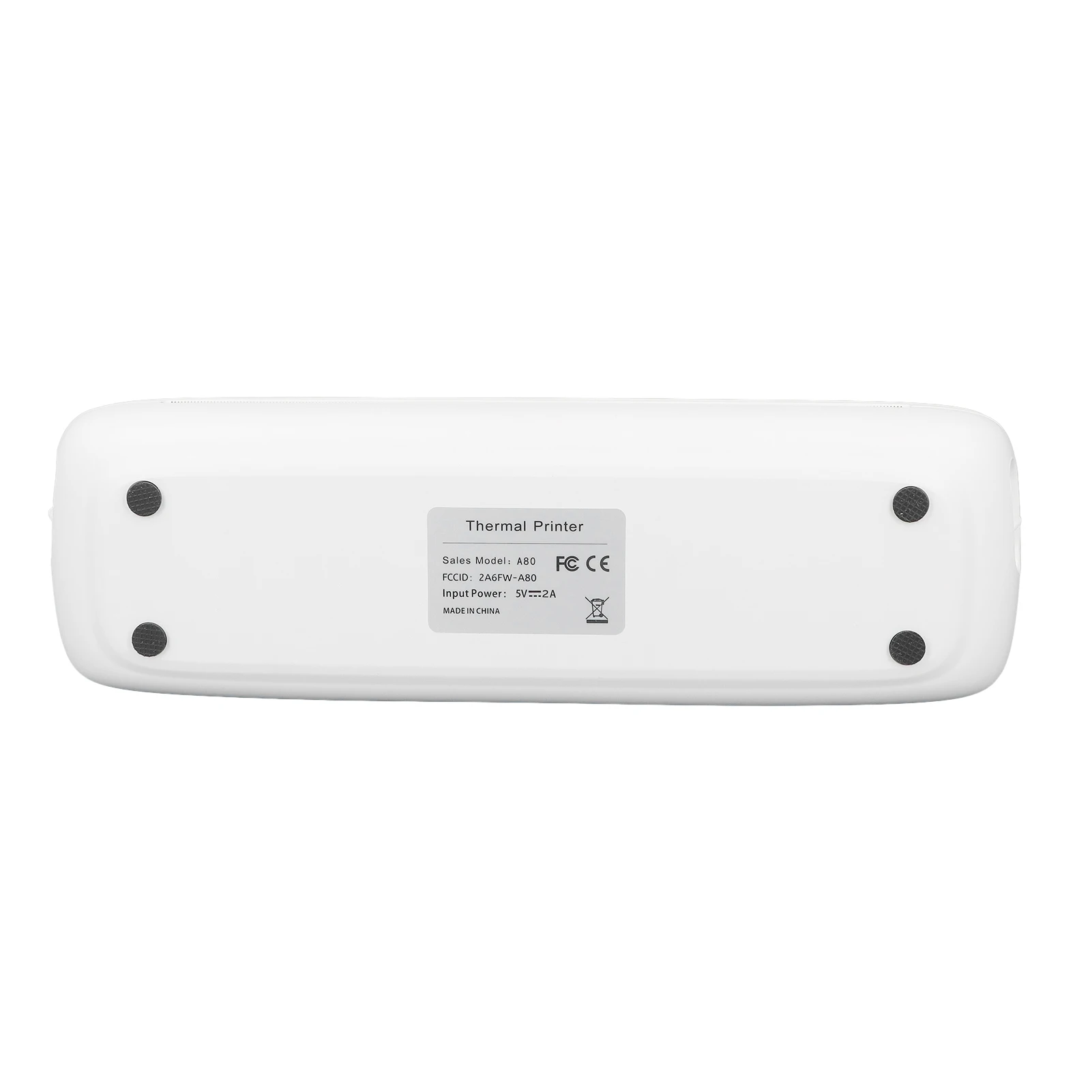 طابعة حرارية A80 USB BT 203 ديسيبل متوحد الخواص آلة طباعة محمولة صغيرة خالية من الحبر للسفر في العمل المنزلي