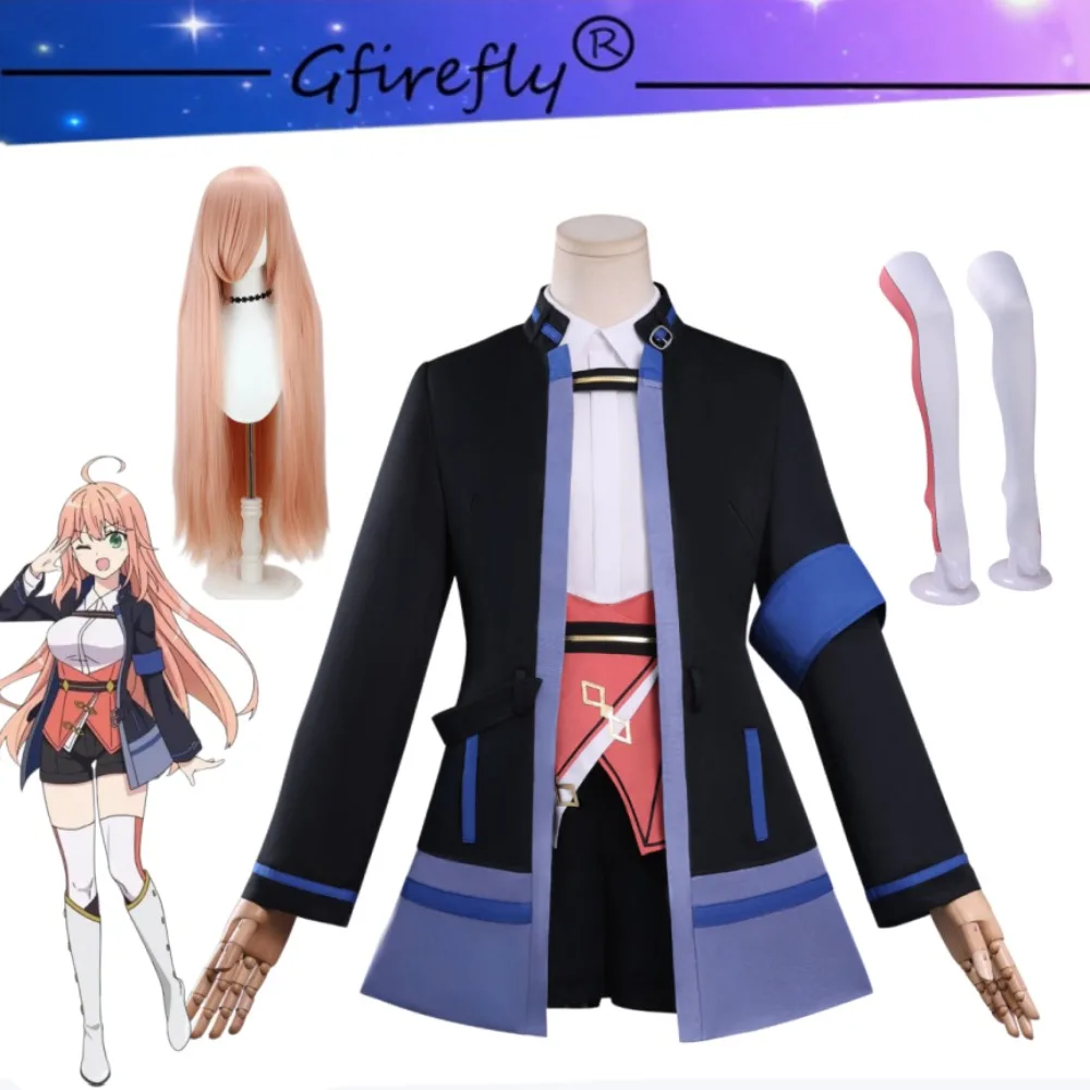 

Banished From The Hero's Party Carolyn Inglot Cosplay Costume with Coat Socks Wig Accessories Women Halloween Comic Con Outfit