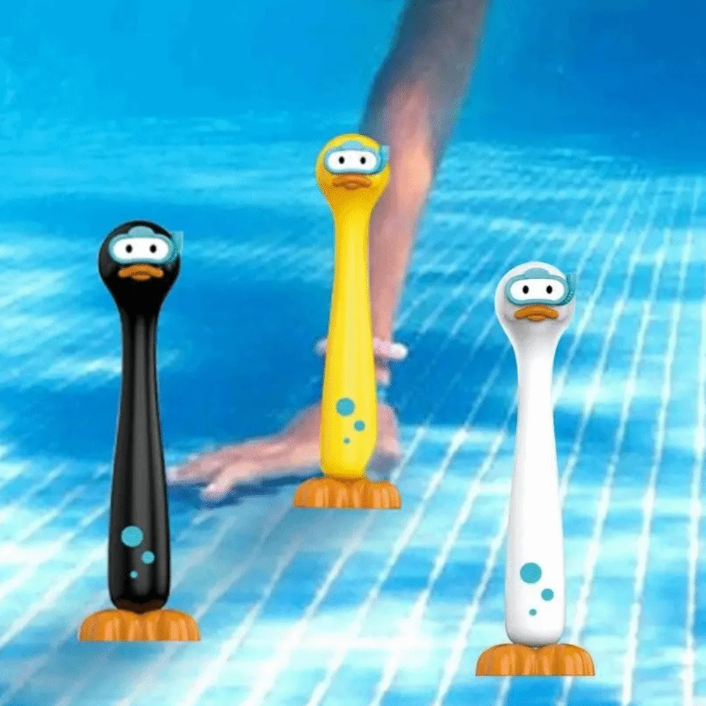 3 pièces/ensemble jeu d'anneau d'eau de canard portable facile à remplir bâtons de plongée de canard en plastique jeux de piscine jouet de plongée de piscine de dessin animé garçons filles