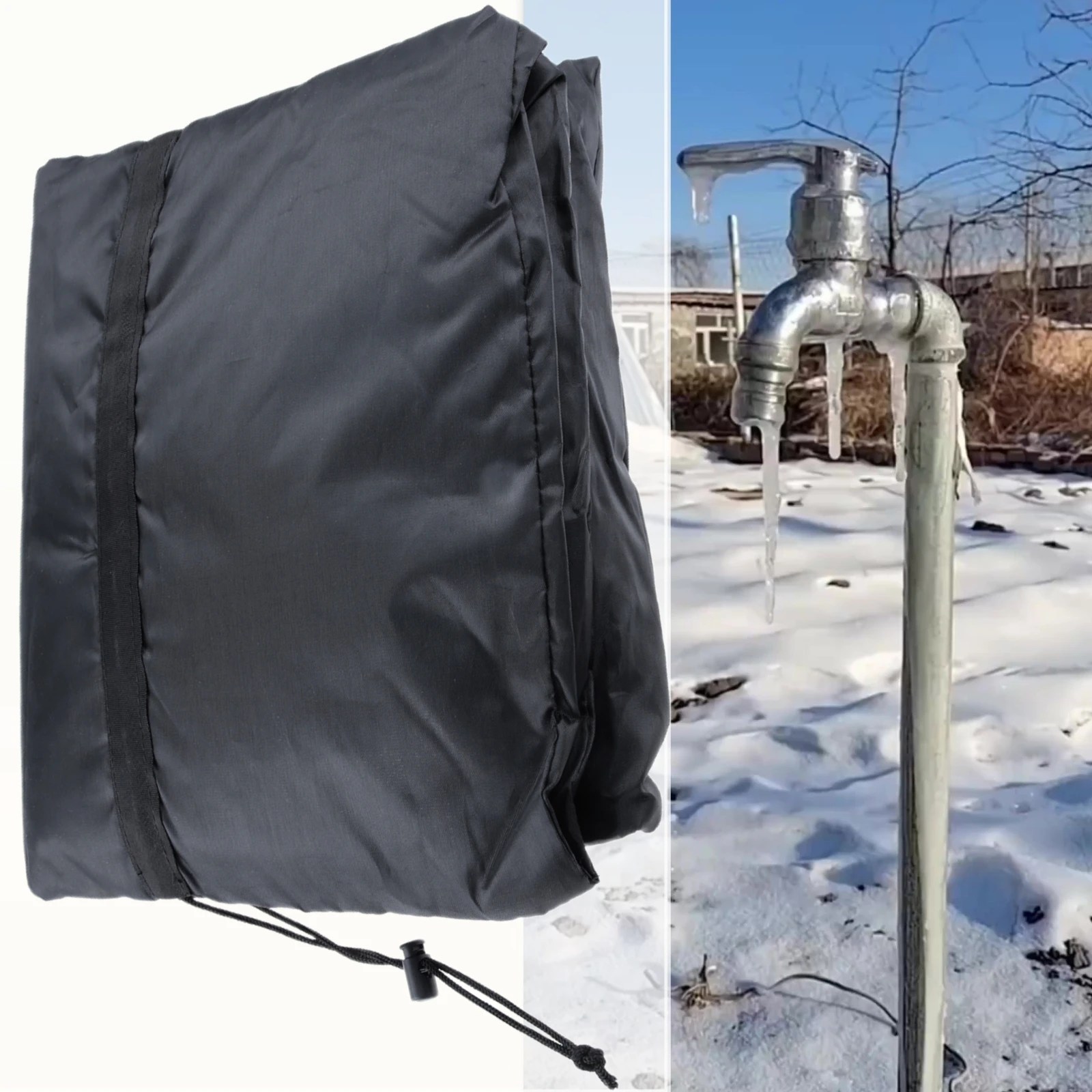 Winter Outside Long Tap Sprinkler Faucet Covers Anti-Freeze Protector Garden Lawn Fire Hydrant Waterproof Insulated Spigot Sock