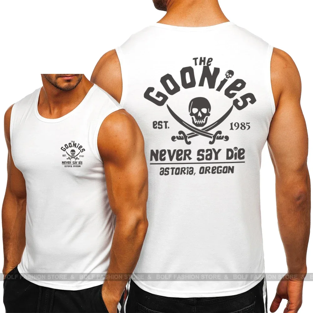 God Never Say Die Printed Sleeveless Tank 100% Cotton Sport Graphic Tee for Men and Women Classic Streetwear image 4