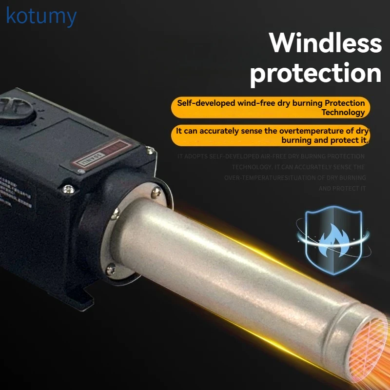 Small Industrial Hot Air Heater, High Power Temperature Controlled Hot Air Blower, Circulating Hot Air Gun for Drying Heat