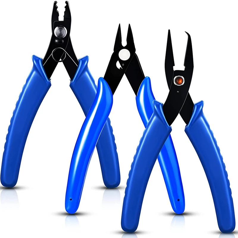 

3 Pieces Split Ring Pliers, Bead Crimping Pliers, Jewelry Wire Cutter Jewelry Pliers Tool Jewelry Making Pliers Tool Set