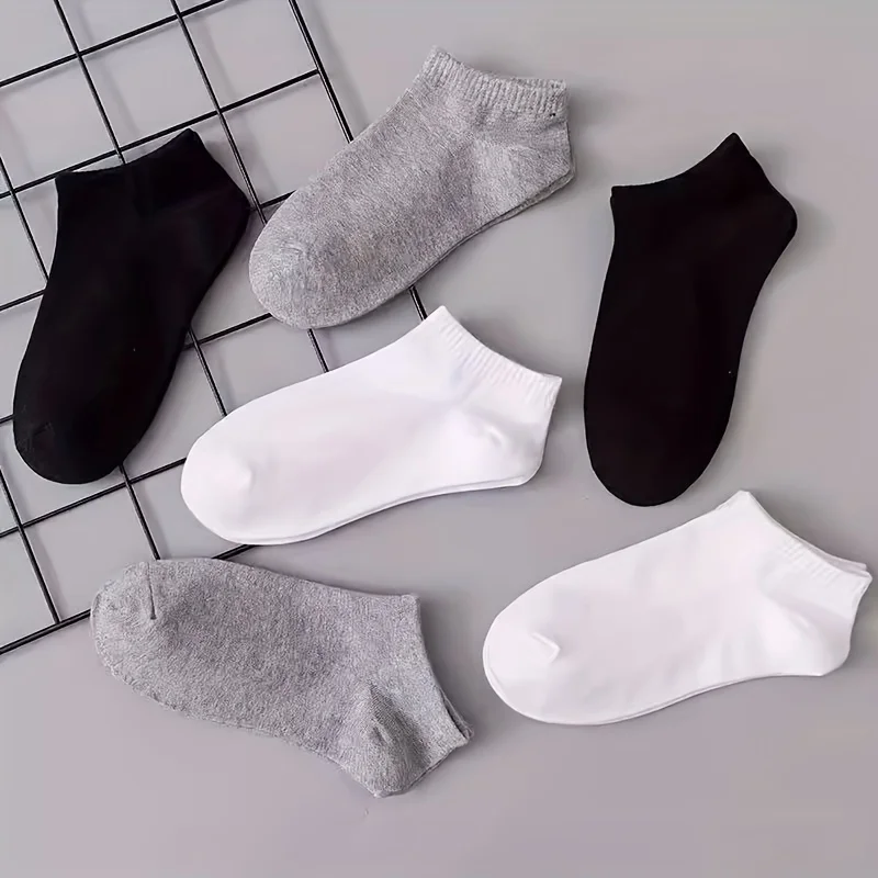 5/10/20/30 Pairs Womens Ankle Men Socks Low Cut Design Comfort Low Tube Sport Short Casual Socks Thin Socks Breathable Polyester