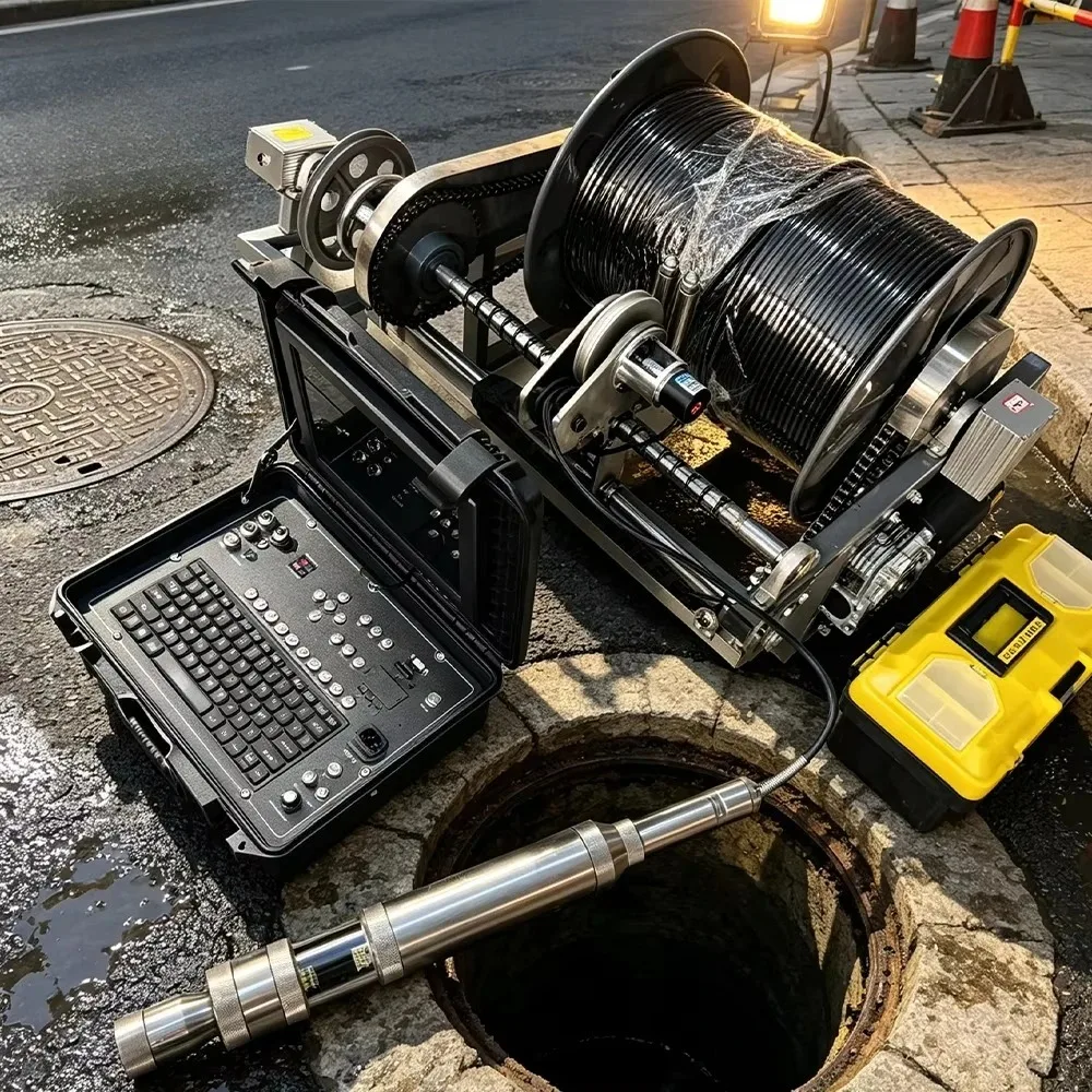 Borewell Inspection  360 Degree Rotation Probe Real Time Image Monitoring HD Downhole System