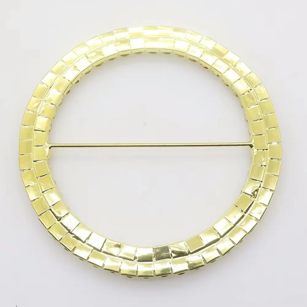 New Huge 10cm gold Double row rhinestone Buckles invitation card Wedding Ribbon Slider, DIY Hair Accessories