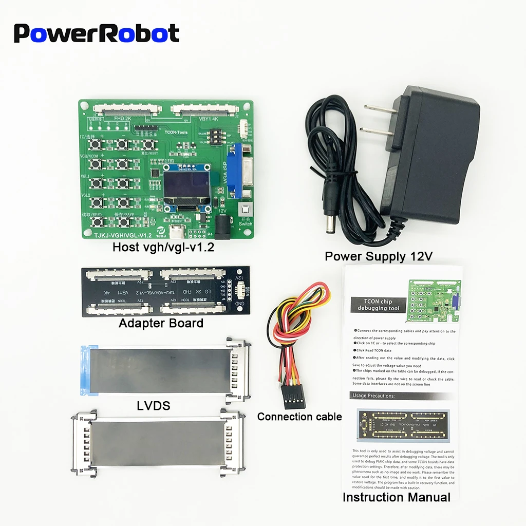 

Tcon VGA VGL Vcom Voltage Regulation Programmer TV repair tools TV maintenance Programmer adapter LED Screen Panel Display Tool