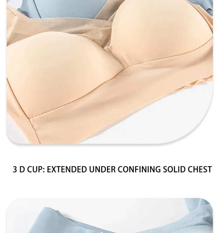 Damen Spitzen-Sport-BHs Übergröße Nahtloser BH Bralette Rückenfreier Damen-BH Weste Stoßfester Drahtloser Top-BH L-3XL – Detail 19