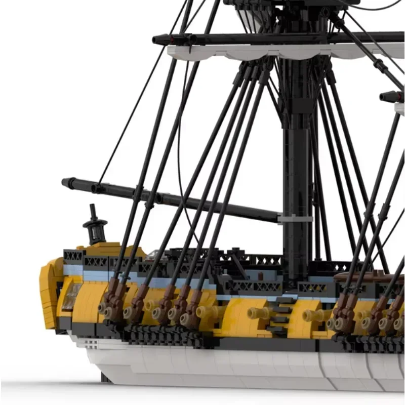 

The royal navy warship model Ocean expedition buildings block kit England & britain steam engine brick set HMS Challenger MOC