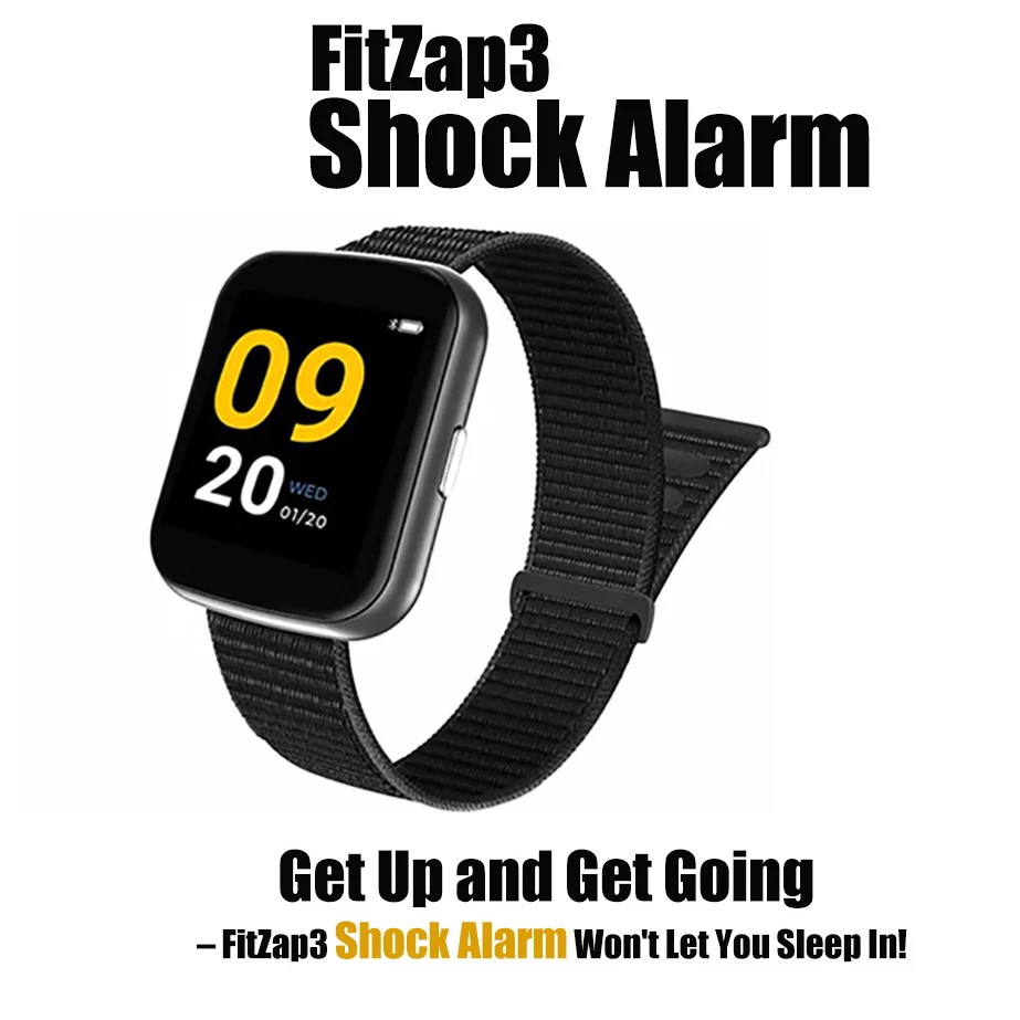 Fitzap3 Shock Clock  Smart Electric  Shock Alarm Watch Strong Wake-up Alarm Clock Self-Discipline Early Pulse Anti-Fatigue