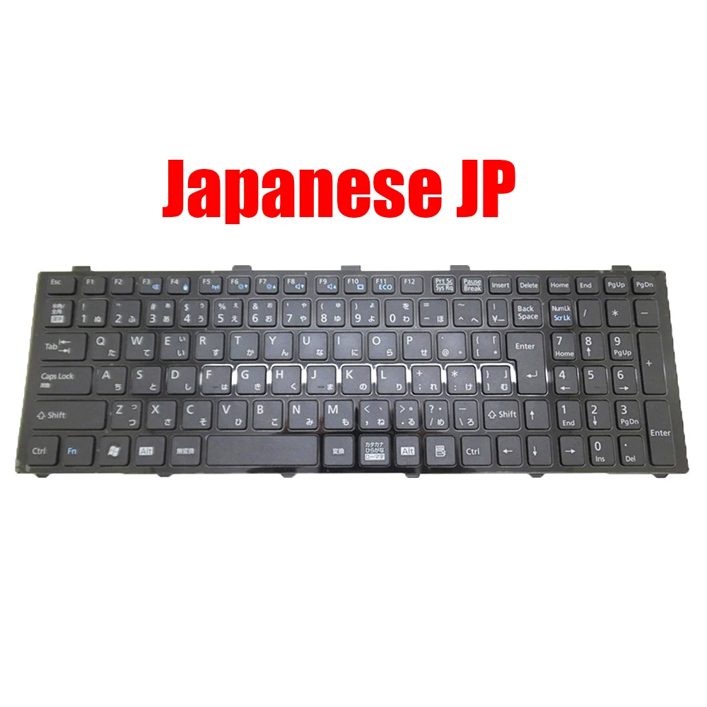 

Japanese JP JA Laptop Keyboard For Fujitsu For LifeBook V126926EJ1 JA CP513261-01 6037B0063102 Black With Frame New