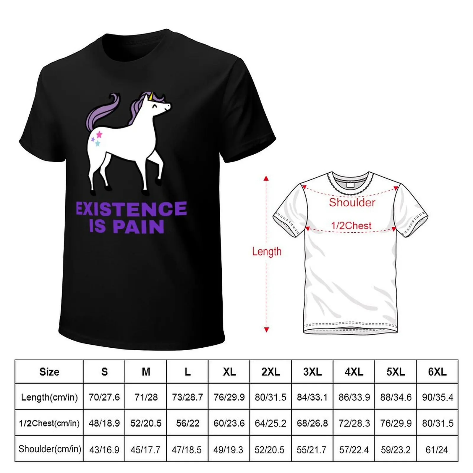 Existence Is Pain - Nihilism for Nihilist Design T-Shirt Summer Holiday Casual Tee